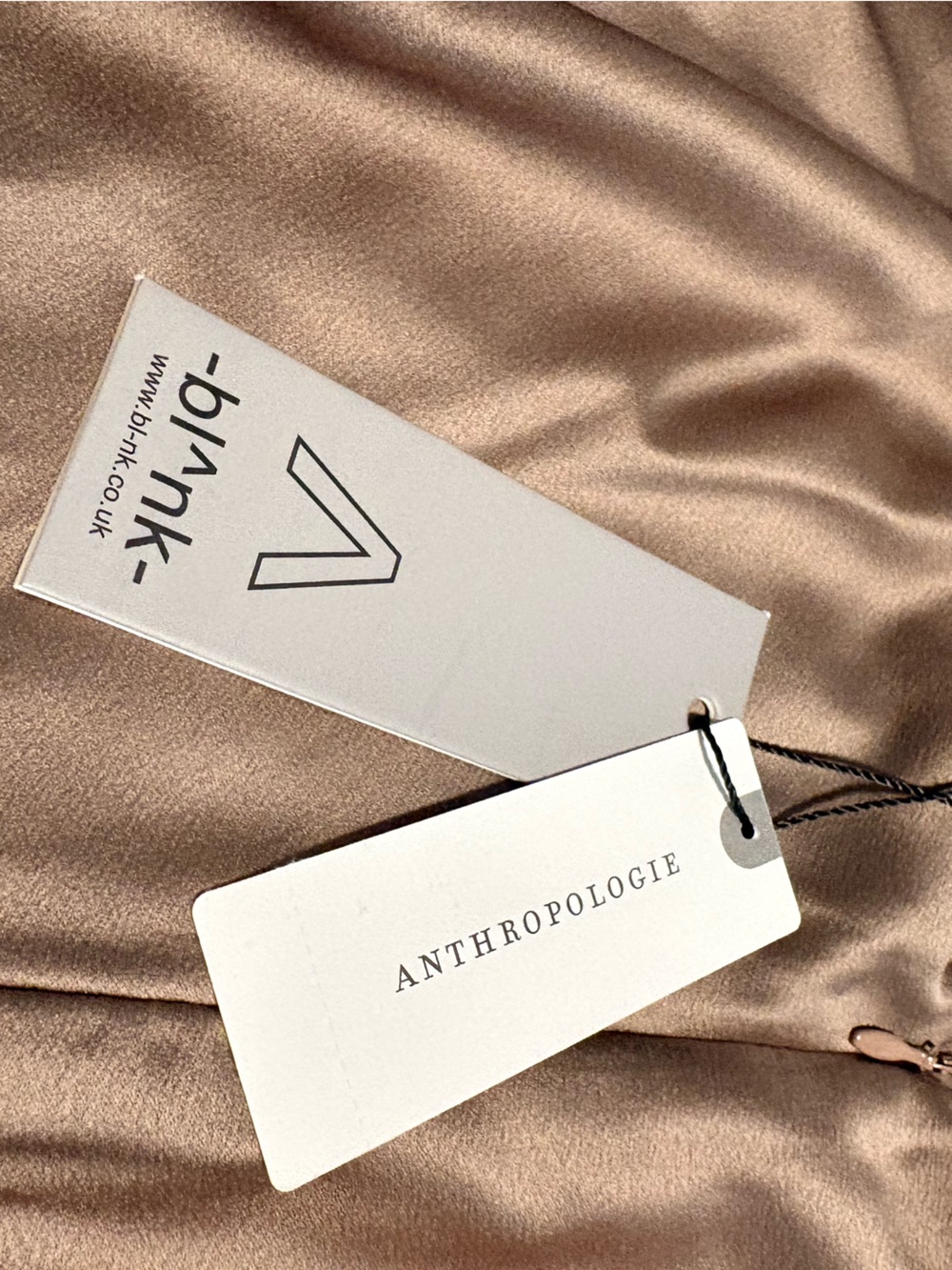 Anthropologie Bl-nk Laced Satin Midi Skirt - Picture 3 of 6
